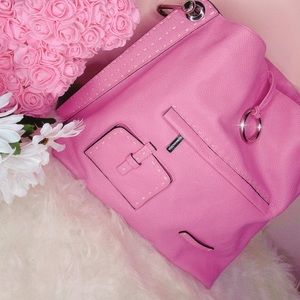 Pink leather Bag 👛✨